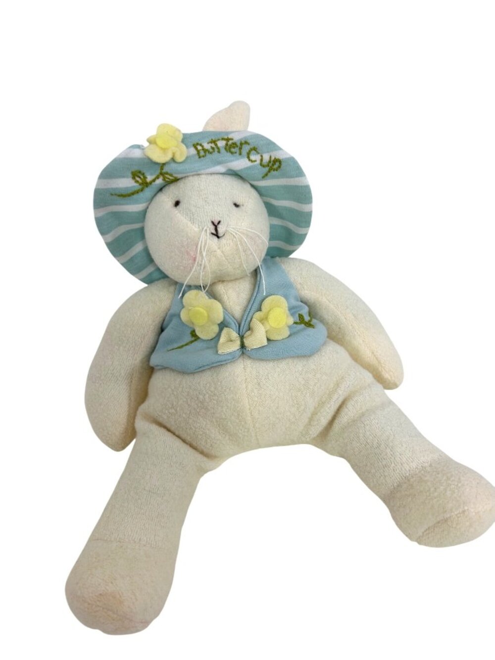 Hallmark Bunnies By the Bay Buttercup Vtg 2002 Plush Toy Stuffed Animal Beanbag